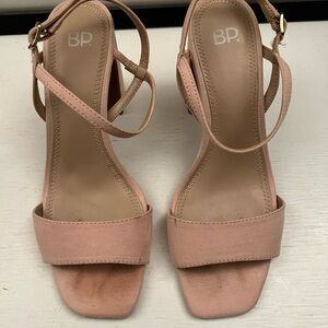 BP Blush Pink Heeled Sandals